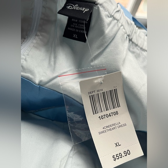 NWT XL Disney Cinderella Blue Dress - Picture 7 of 10